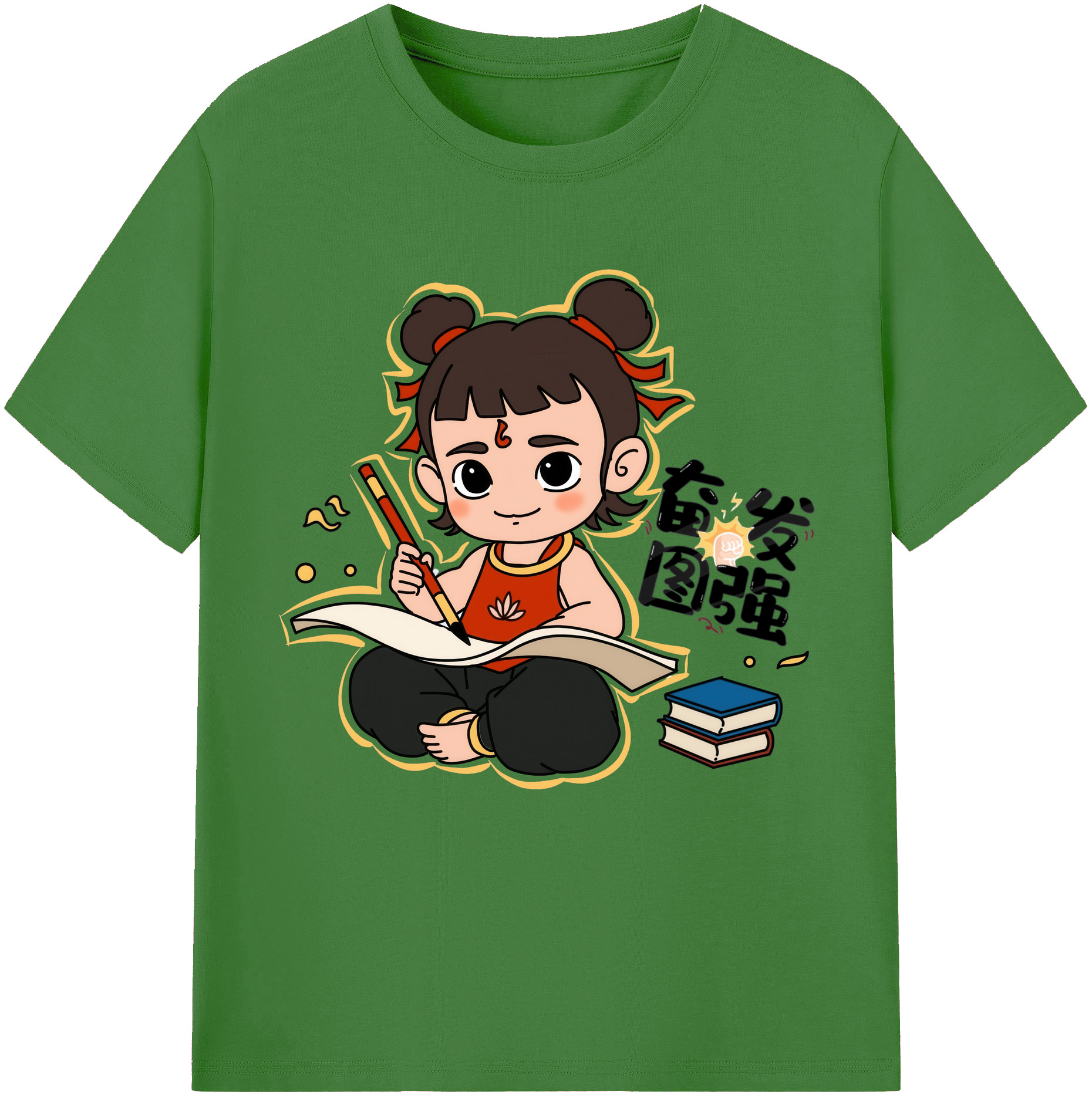（画像用） Ne Zha 2 ナタ 魔童の大暴れ レディースカジュアルプリントTシャツ（綿100％）